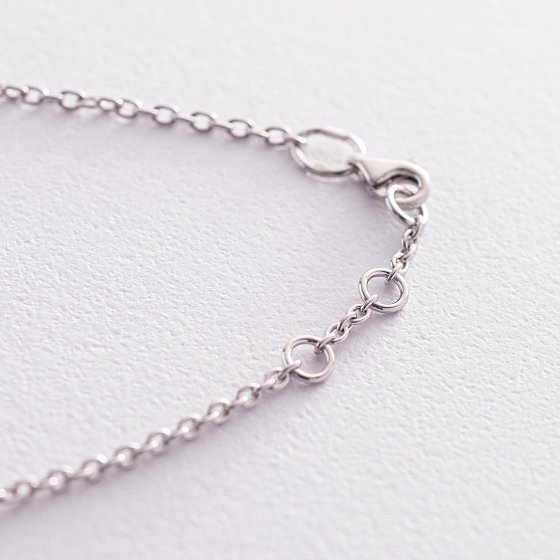 Серебряный браслет с фианитами 141536 №4