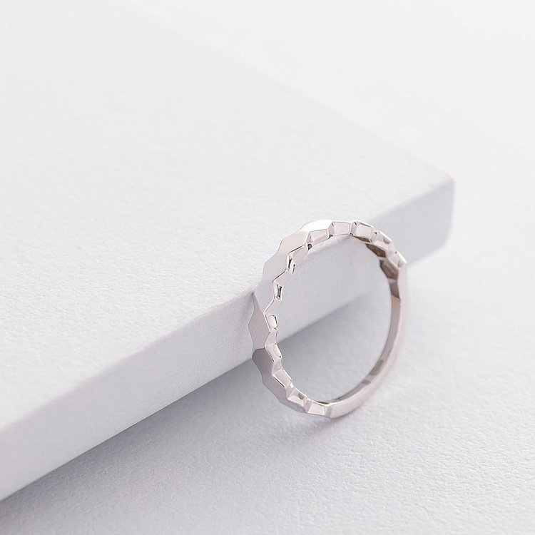 Золотое кольцо без камней к06215 от ювелирного магазина Оникс - 3