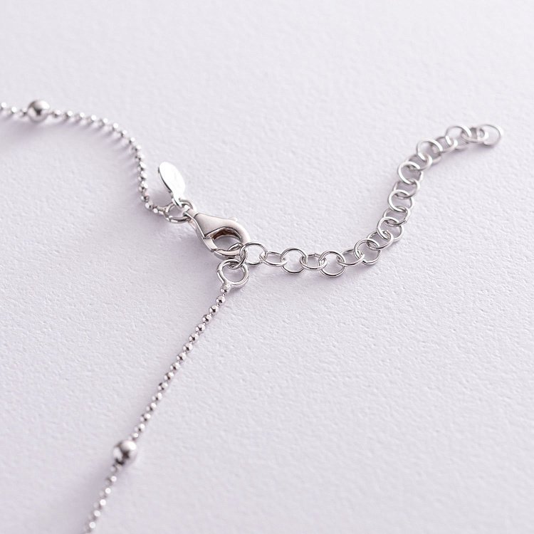 Серебряное колье "Шарики" 181076 от ювелирного магазина Оникс - 6