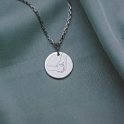 Срібний кулон з гравіюванням "Безумовна любов" 132724без от ювелирного магазина Оникс - 3
