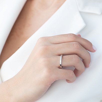 Золотое кольцо с бриллиантами к0500тк №4