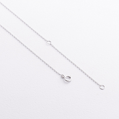 Колье в белом золоте (бриллиант, сапфир) колб0194sm №3