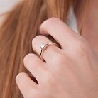 Помолвочное золотое кольцо с бриллиантами кб0386nl от ювелирного магазина Оникс - 3