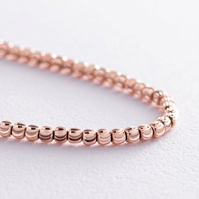 Браслет "Шарики" в красном золоте б05234 №3