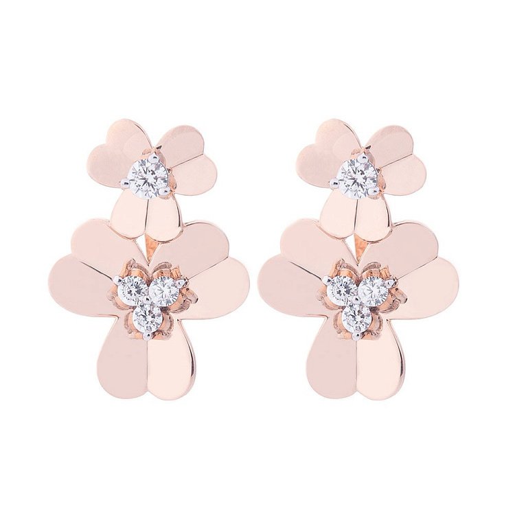 Золотые серьги с цветочками (фианит) с06174 от ювелирного магазина Оникс