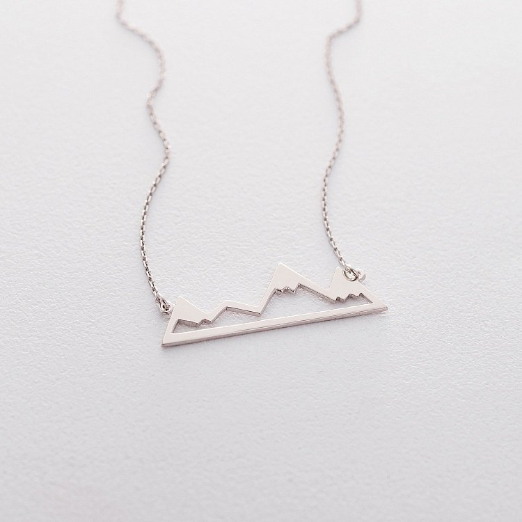 Срібне кольє "Гори" 18819 від ювелірного магазину Онікс - 2