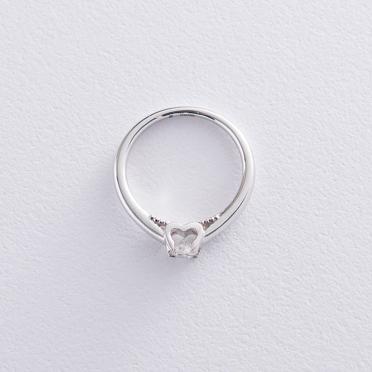 Золота каблучка з діамантом кб0333lg від ювелірного магазину Онікс - 2