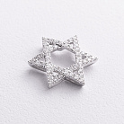 Золотий кулон "Зірка Давида" (діамант) пб0409ri от ювелирного магазина Оникс - 3