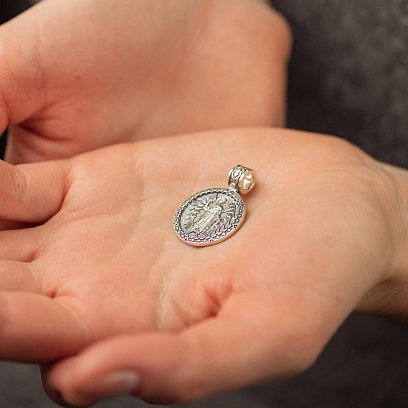 Серебряная ладанка "Ангел Хранитель. Молитва" 132963 №3