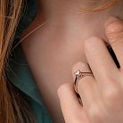 Помолвочное золотое кольцо с бриллиантом кб0397z от ювелирного магазина Оникс - 4