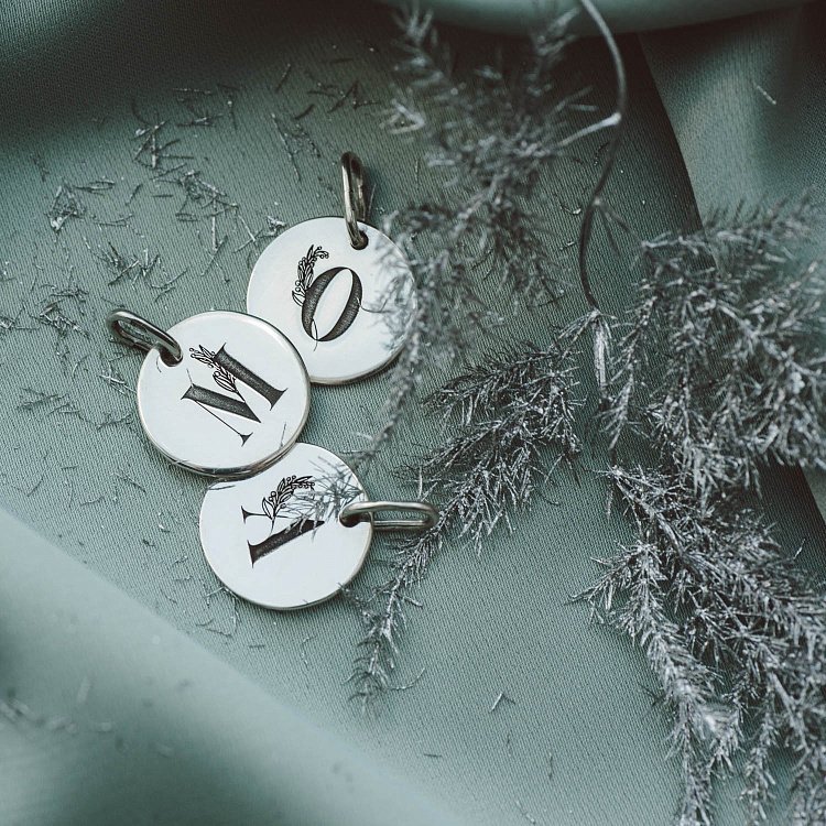 Срібний кулон "Буква" 132724бук від ювелірного магазину Онікс - 12