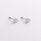 Золоті сережки - пусети з діамантами 344891121 от ювелирного магазина Оникс