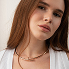 Колье "Гвоздь" в красное золоте (фианиты) кол02445 от ювелирного магазина Оникс - 5