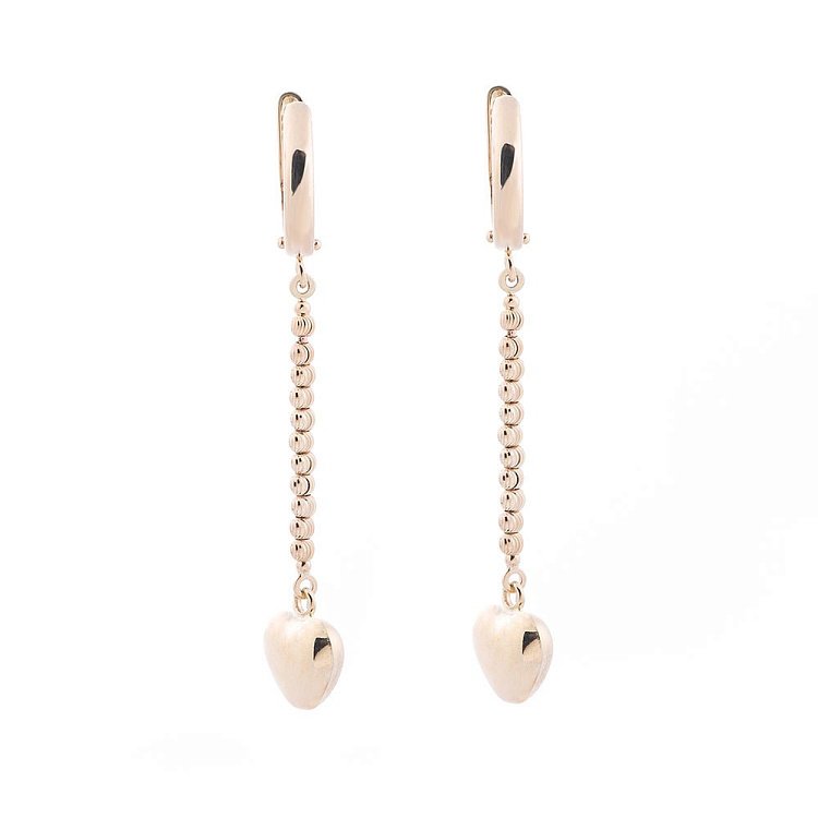 Золоті сережки "Сердечка" с05165 від ювелірного магазину Онікс