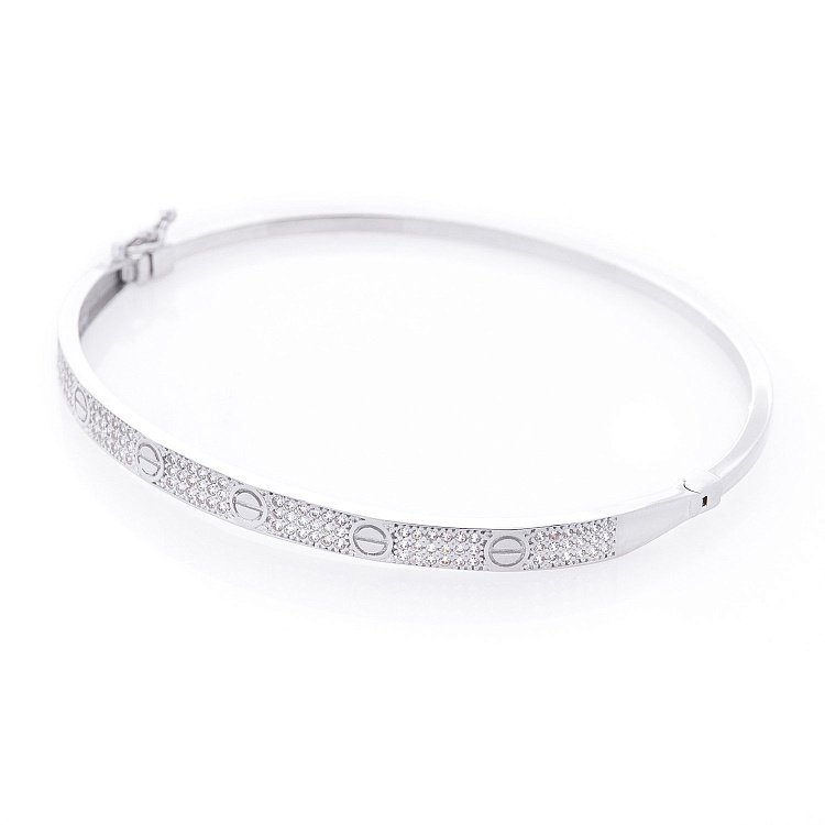 Золотий браслет з фіанітами б04126 від ювелірного магазину Онікс