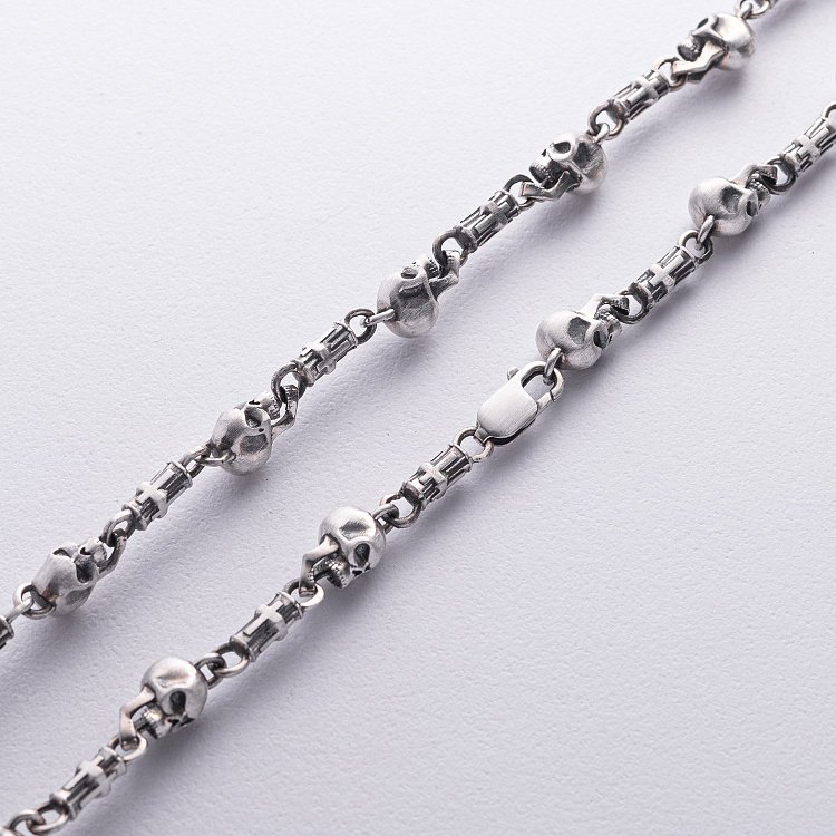 Срібне кольє "Черепа" 364 від ювелірного магазину Онікс - 7