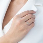 Помолвочное кольцо в белом золоте (бриллиант) км0396 от ювелирного магазина Оникс - 3
