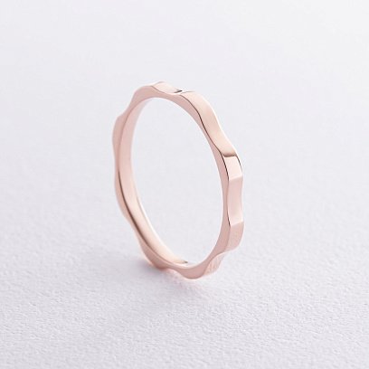 Кольцо "Холли" в красном золоте к07512