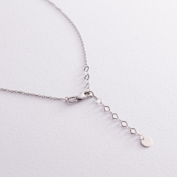 Колье "Булава" в белом золоте кол02251 от ювелирного магазина Оникс - 4