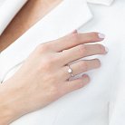 Золотое помолвочное кольцо с бриллиантом к03098 от ювелирного магазина Оникс - 3