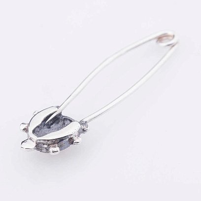 Серебряная булавка "Черепашка" 21012 №3