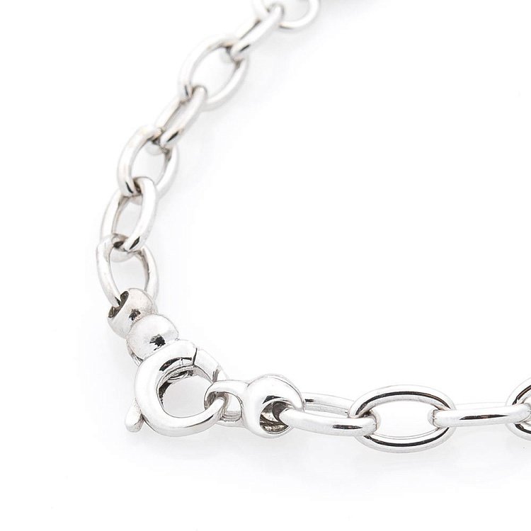 Золотой браслет "Сердечка" с фианитами б03429 от ювелирного магазина Оникс - 2