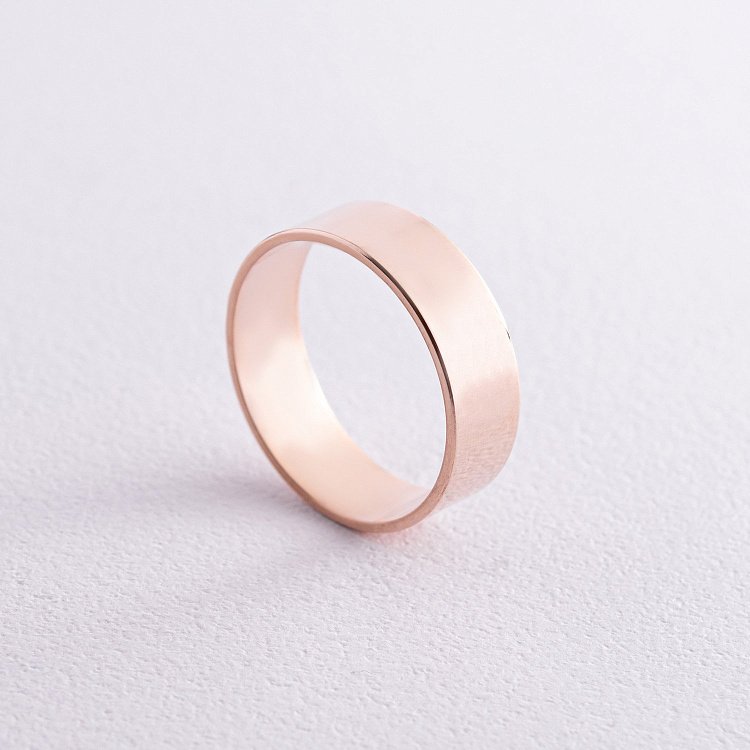 Золотое обручальное кольцо "Американка" (возможна гравировка) обр00002ш6 от ювелирного магазина Оникс - 5