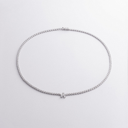 Золотое колье "Цветок" с бриллиантами колб0172pu №3