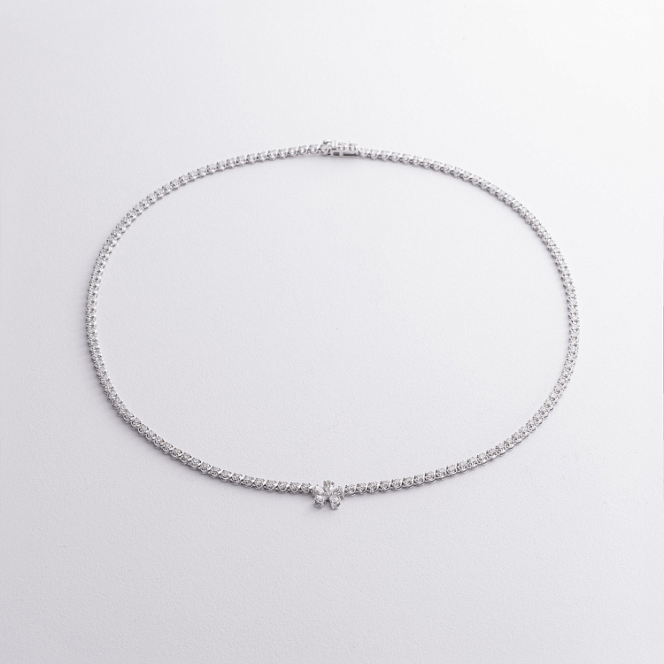 Золотое колье "Цветок" с бриллиантами колб0172pu от ювелирного магазина Оникс - 2