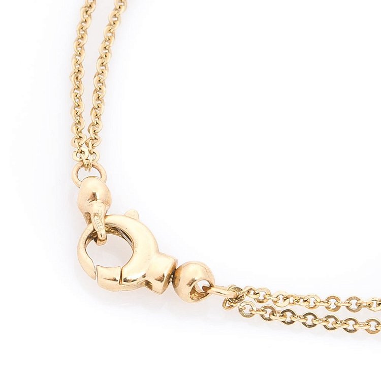 Золотое колье с эмалью кол00389 от ювелирного магазина Оникс - 3