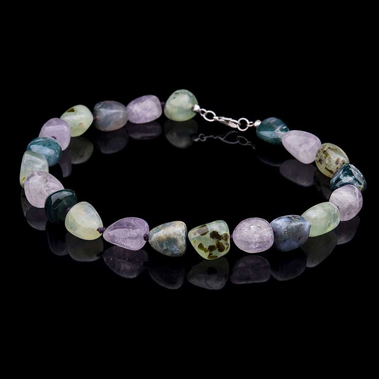 Бусы с аметистом и агатом 205бус5 - 3 Бусы с аметистом и агатом 205бус5 от ювелирного магазина Оникс - 3