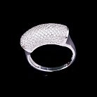 Золотое кольцо с фианитами к03313 от ювелирного магазина Оникс - 2