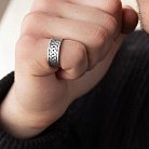 Серебряное кольцо "Морской узел викингов" 112709 от ювелирного магазина Оникс - 7