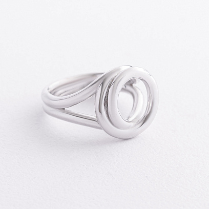 Серебряное кольцо "Круговорот" 7515