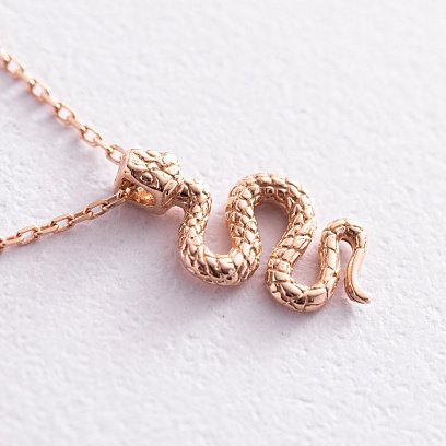 Золотое колье "Змея" кол02053 №4