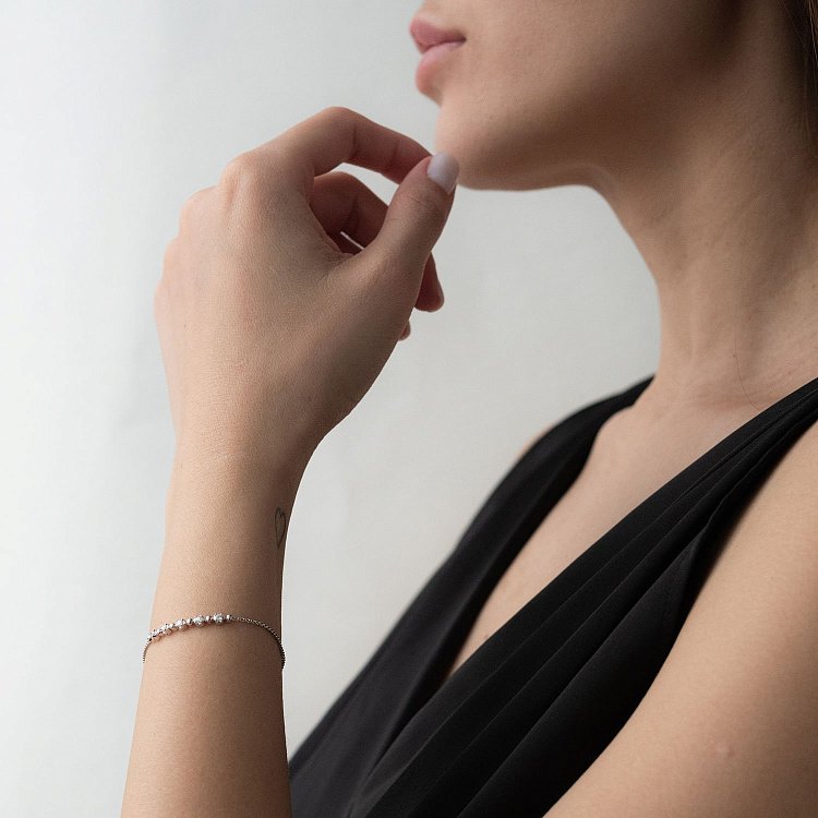 Золотой браслет с бриллиантами бб0025ri от ювелирного магазина Оникс - 4