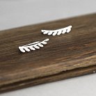 Срібні сережки - клаймбери "Листочки" 122352 от ювелирного магазина Оникс - 8