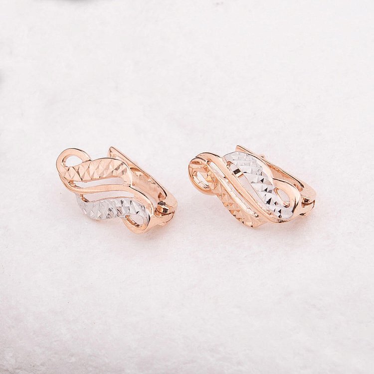 Золоті сережки с03735 від ювелірного магазину Онікс - 1