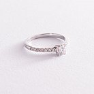 Помолвочное золотое кольцо с бриллиантами и сапфиром 101-10094(4.2) от ювелирного магазина Оникс