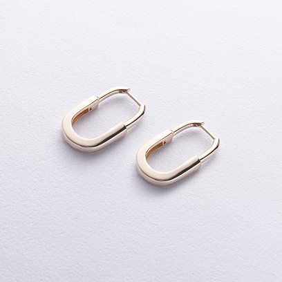 Сережки "Camilla" у жовтому золоті с08887 №3