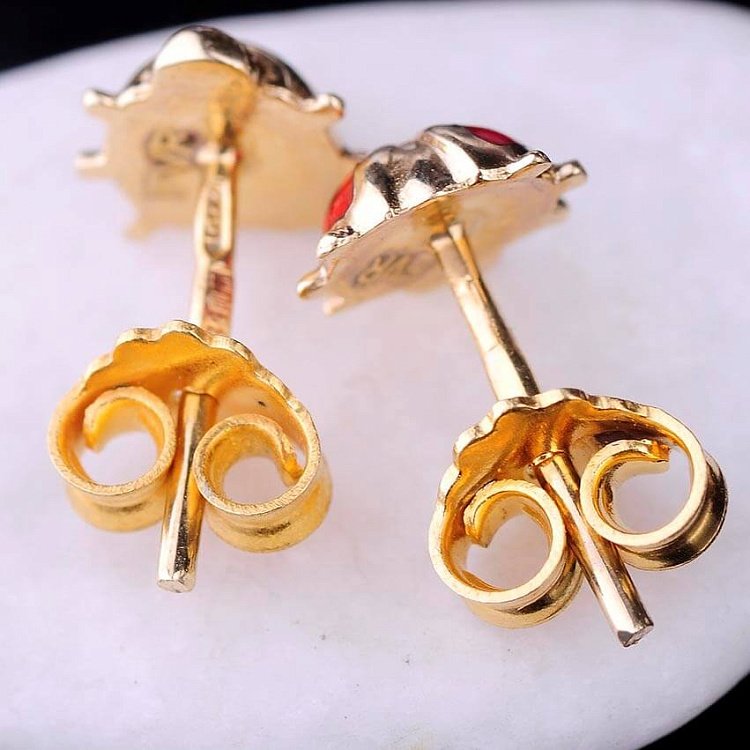 Золоті сережки "Сонечка" с01062 від ювелірного магазину Онікс - 1