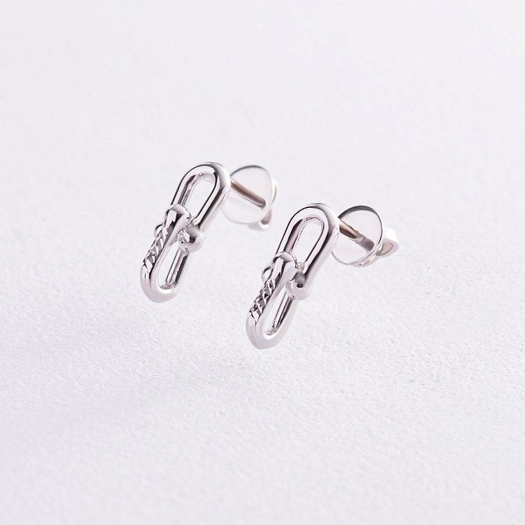 Золоті сережки - пусети "Фантазія" с07963 від ювелірного магазину Онікс