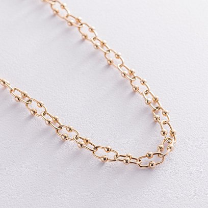 Колье "Фантазия" в желтом золоте кол01910 №4