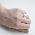 Серебряное кольцо "Ножки младенца", эмаль 112003 от ювелирного магазина Оникс