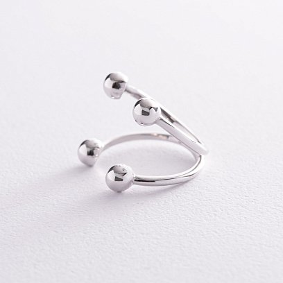 Серебряное кольцо "Шарики" 901-01191 №6