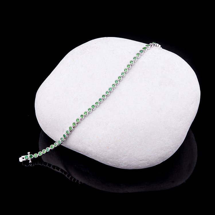 Серебряный браслет с фианитами 14909 от ювелирного магазина Оникс - 1