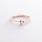Помолвочное кольцо в красном золоте (бриллиант) кб0191ca от ювелирного магазина Оникс - 2