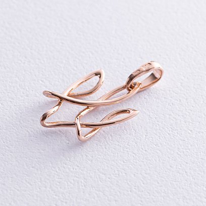 Золотой кулон "Герб Украины - Тризуб" п03687 №9