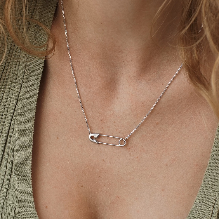 Срібне кольє "Шпилька" 1084 від ювелірного магазину Онікс