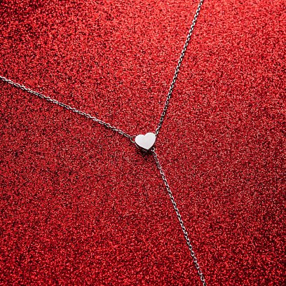 Срібне кольє "Сердечко" (регульована довжина) OR121165 №9